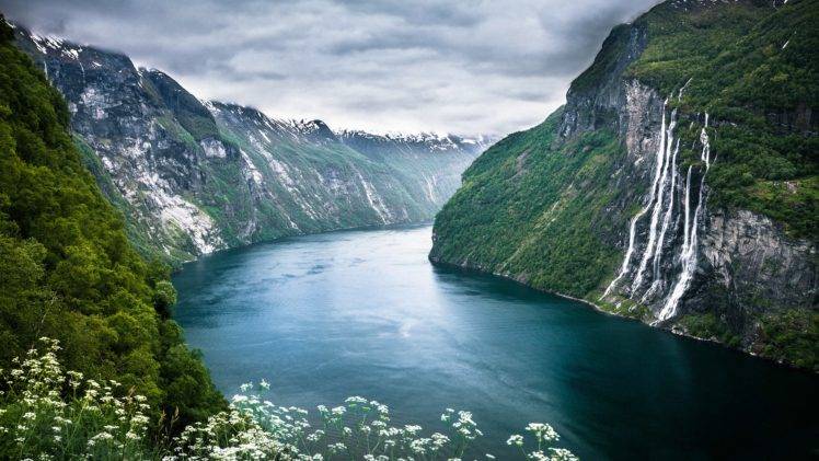 nature, Water, Mountains, Norway HD Wallpaper Desktop Background