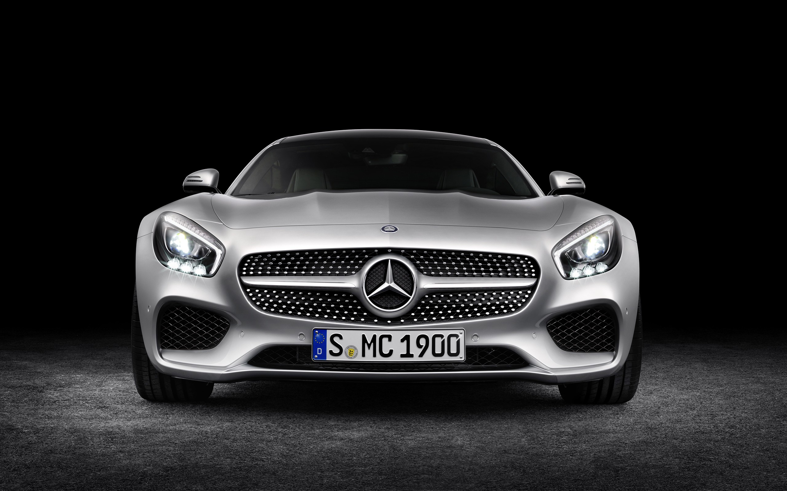 Mercedes AMG GT, Car, Vehicle, Simple background Wallpaper
