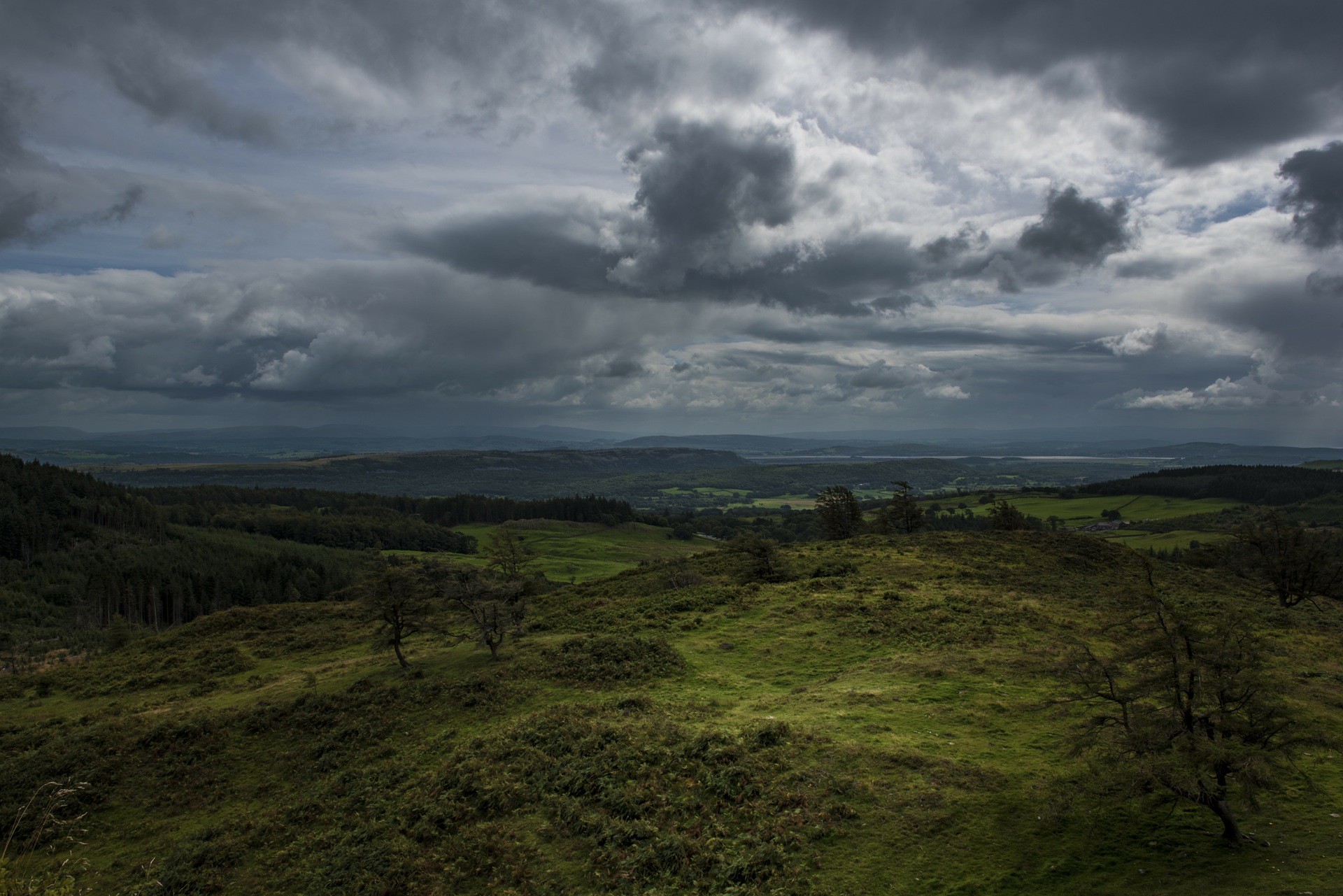 grass, Clouds, Landscape, Nature, Mountains, Sky Wallpaper