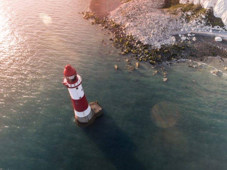 nature, Lighthouse, Shore, Landscape, Beach HD Wallpaper Desktop Background