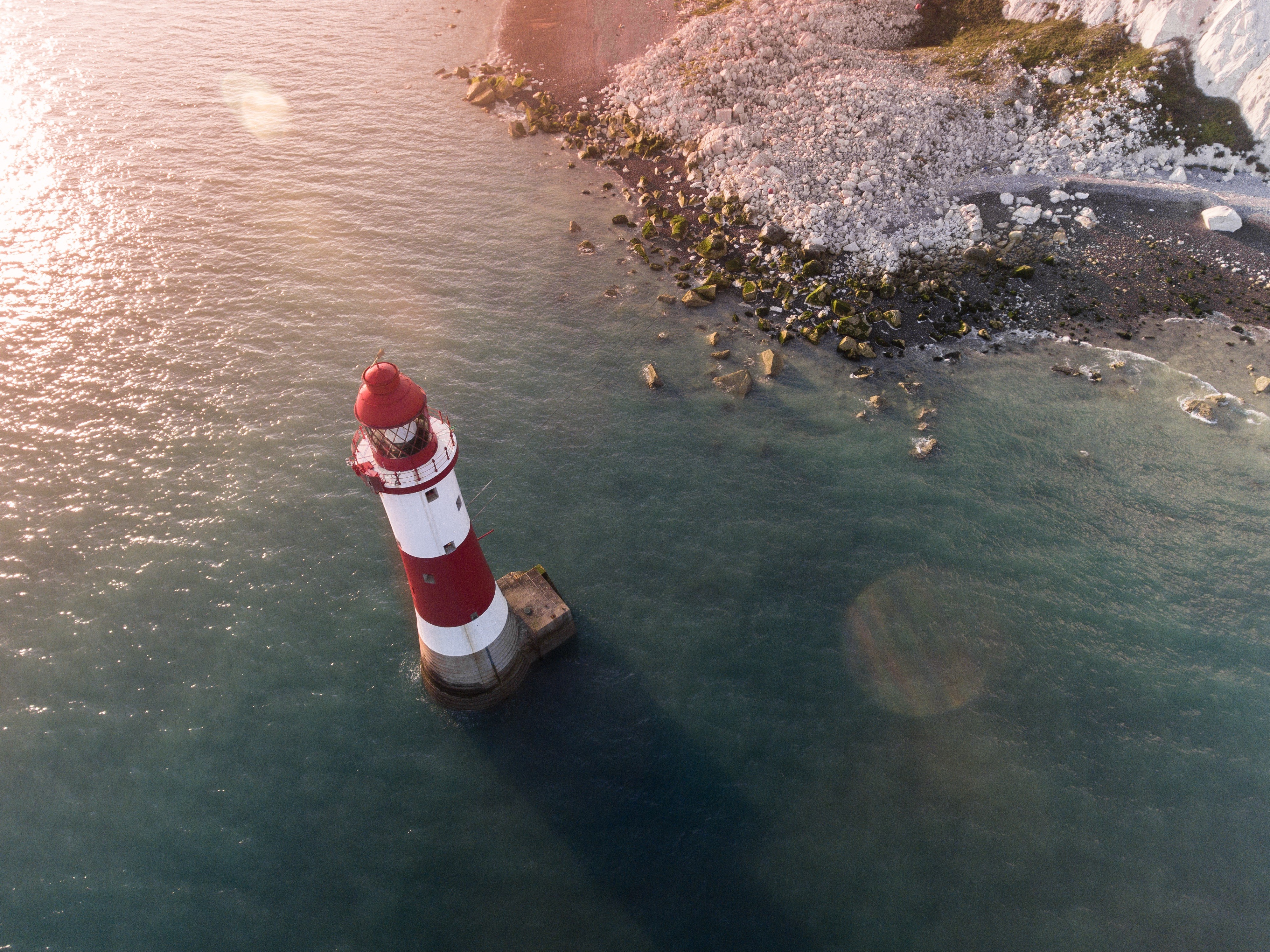 nature, Lighthouse, Shore, Landscape, Beach Wallpaper