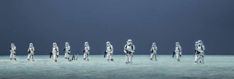 stormtrooper, Rogue One: A Star Wars Story, Star Wars, Sea, Beach HD Wallpaper Desktop Background