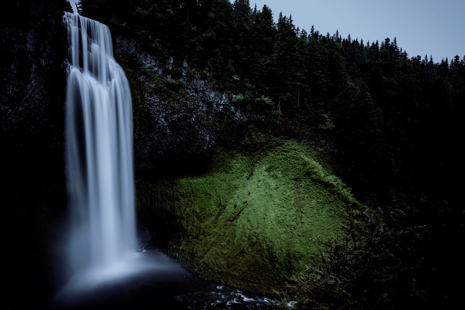 waterfall, Water, Forest Wallpaper