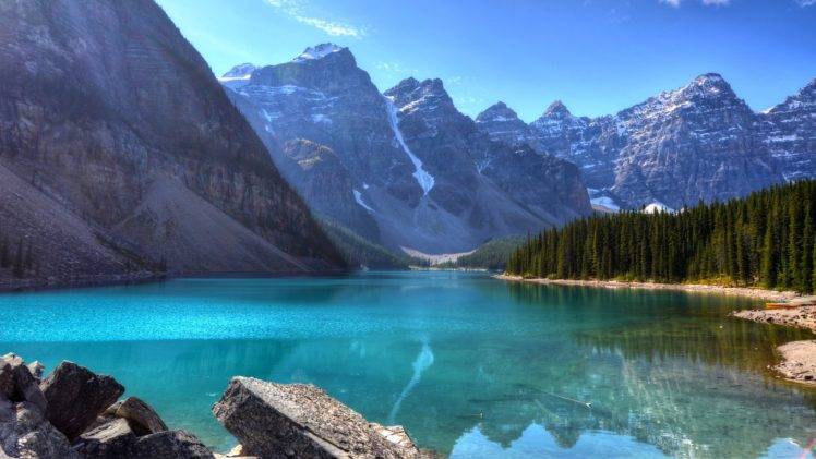 river, Landscape, Banff National Park HD Wallpaper Desktop Background
