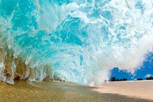 nature, Photography, Landscape, Waves, Sea, Sand, Tunnel, Beach, Foam, GoPro