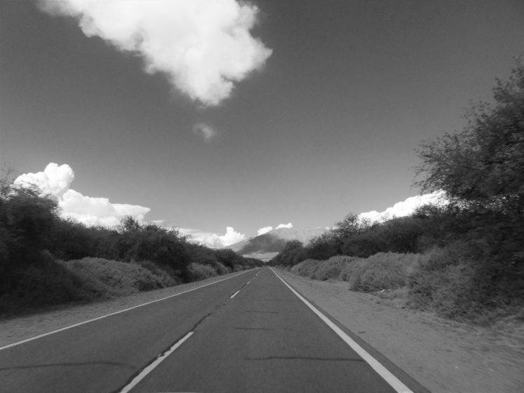 road, Mountains, Clouds, Summer HD Wallpaper Desktop Background