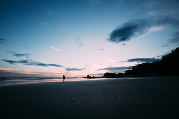 beach, Landscape, Sunset HD Wallpaper Desktop Background