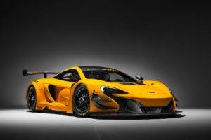 car, McLaren 650S GT3, Yellow
