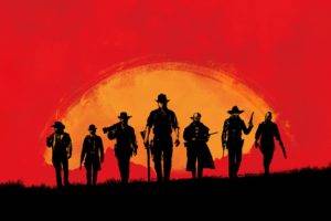 gamers, Red Dead Redemption, Red, Gamer, Video games, Rockstar Games, Sunset, Western, Sunrise