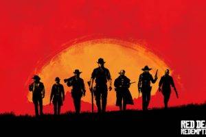 gamers, Red Dead Redemption, Red, Gamer, Video games, Rockstar Games, Sunset, Western, Sunrise