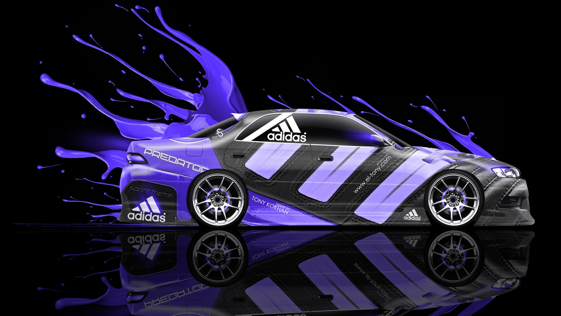 car, Digital art, Vehicle, Adidas Wallpaper