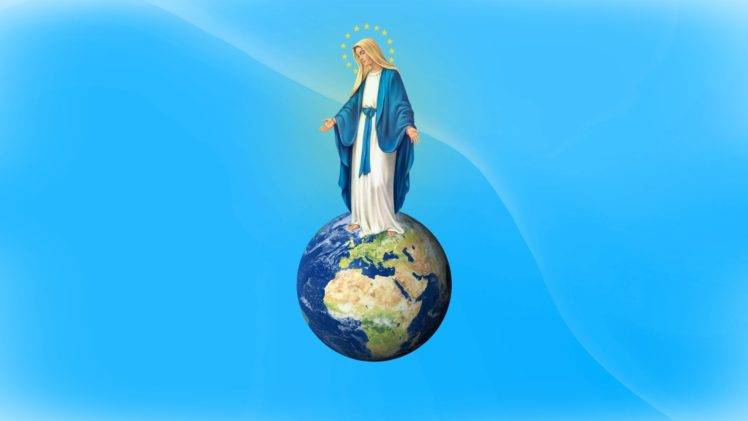 Virgin Mary, Sky, Earth, World, Church HD Wallpaper Desktop Background