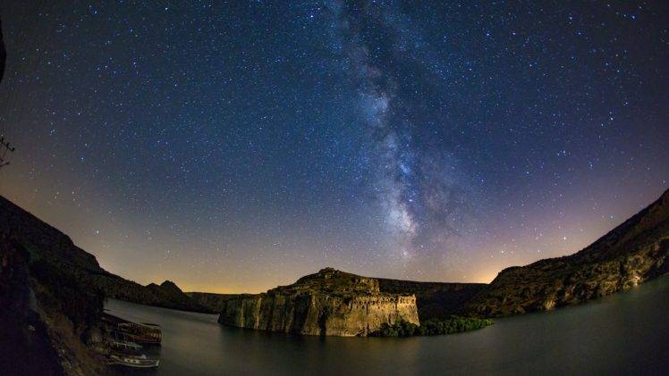 landscape, Milky Way, Nature, Sky, Stars, Water HD Wallpaper Desktop Background