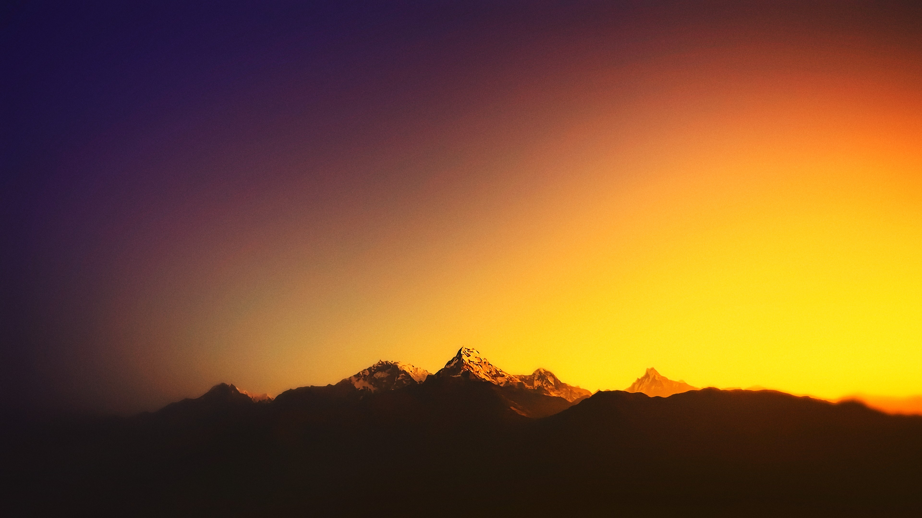 landscape, Mountains, Sunlight, Blurred, Nepal, Himalayas Wallpaper
