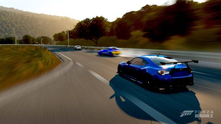 Forza Horizon 2, Forza Hozion, Car, Supercars, Subaru BRZ Premium, Road HD Wallpaper Desktop Background