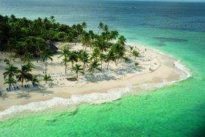 landscape, Tropical, Beach, Palm trees