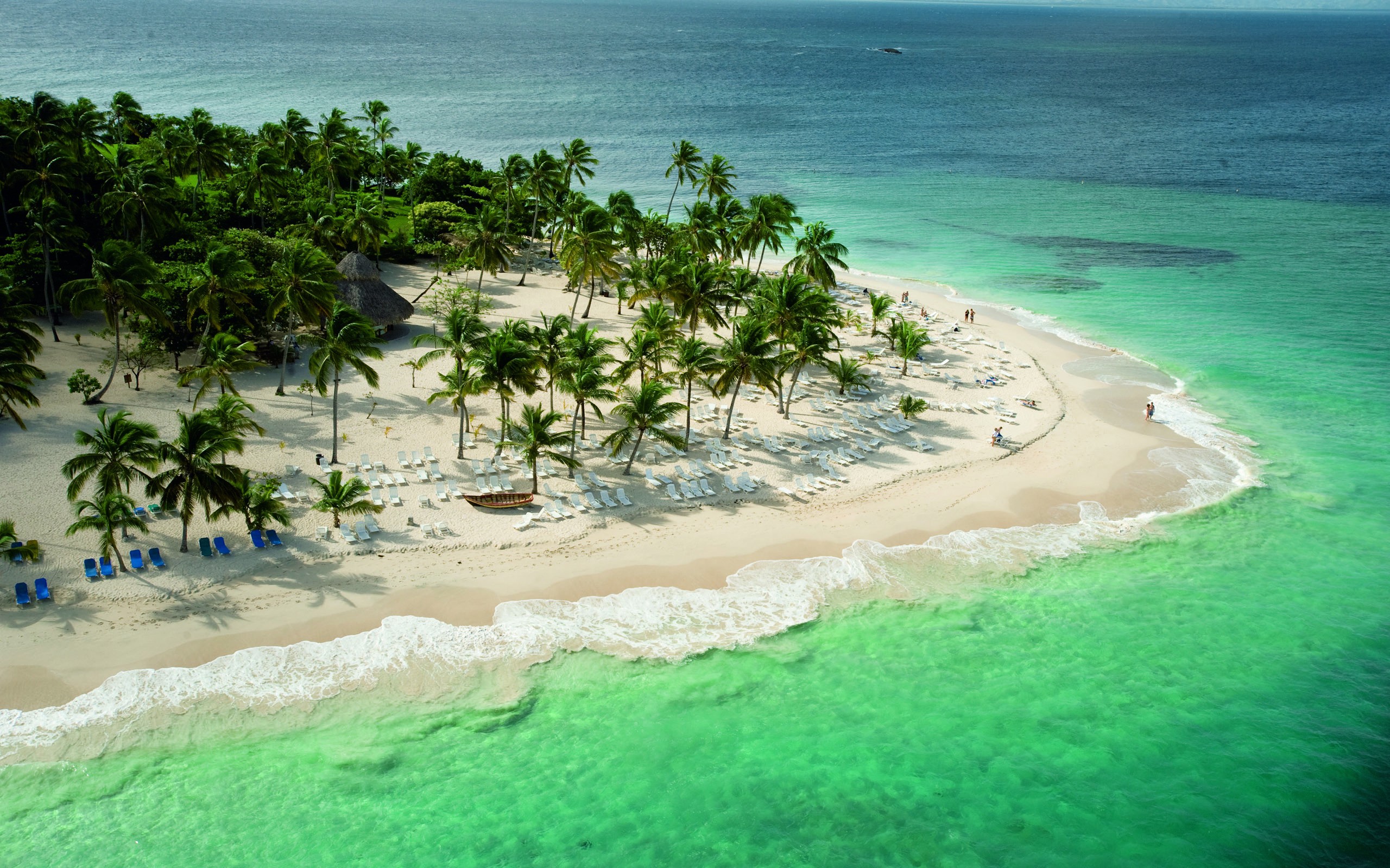 landscape, Tropical, Beach, Palm trees Wallpaper