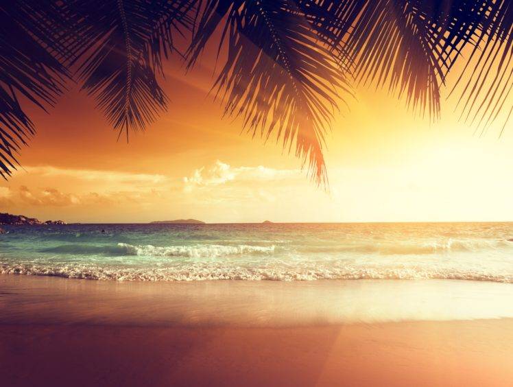 landscape, Beach, Tropical, Sun HD Wallpaper Desktop Background