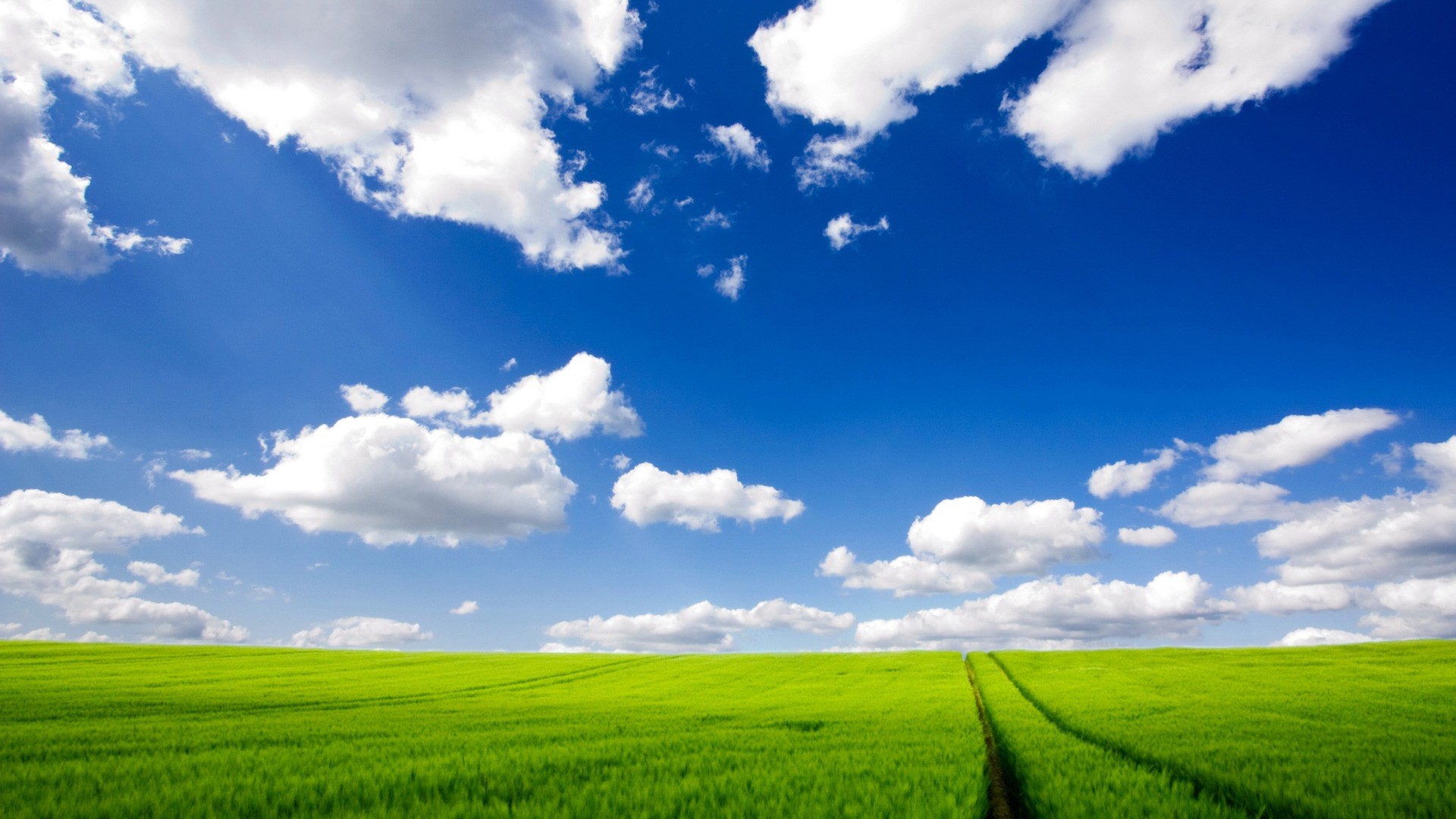 green, Landscape, Nature, Clouds, Sky Wallpaper