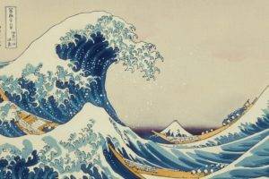 The Great Wave off Kanagawa, Painting, Waves, Japanese, Classic art