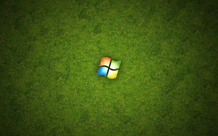 technology, Logo, Grass, Microsoft Windows HD Wallpaper Desktop Background