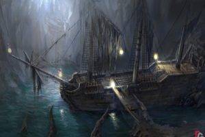 sea, Old ship