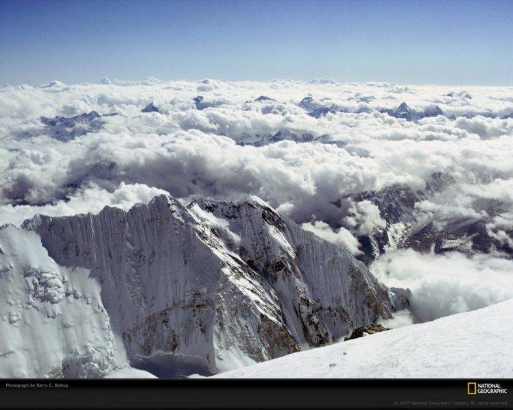 National Geographic, Mountain, Snow, Clouds, Himalayas HD Wallpaper Desktop Background