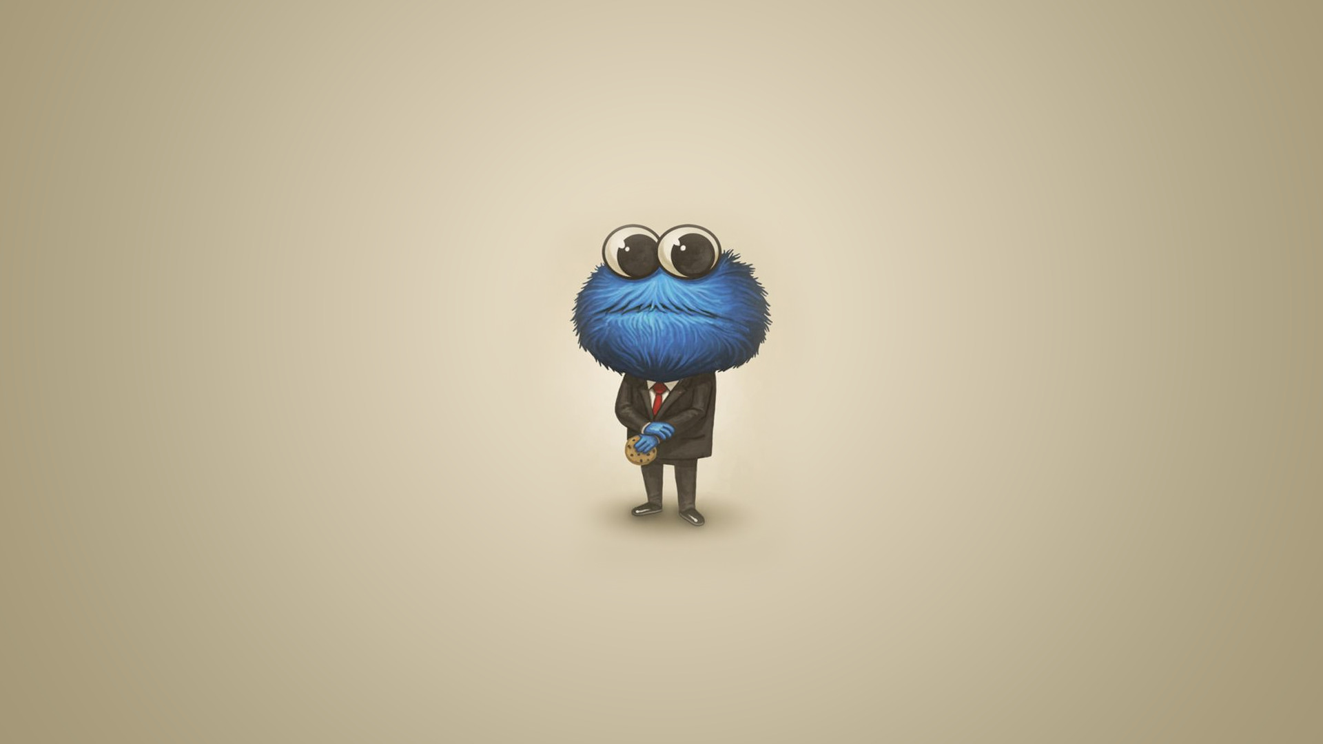 cartoon, Cookie Monster, Suits Wallpaper