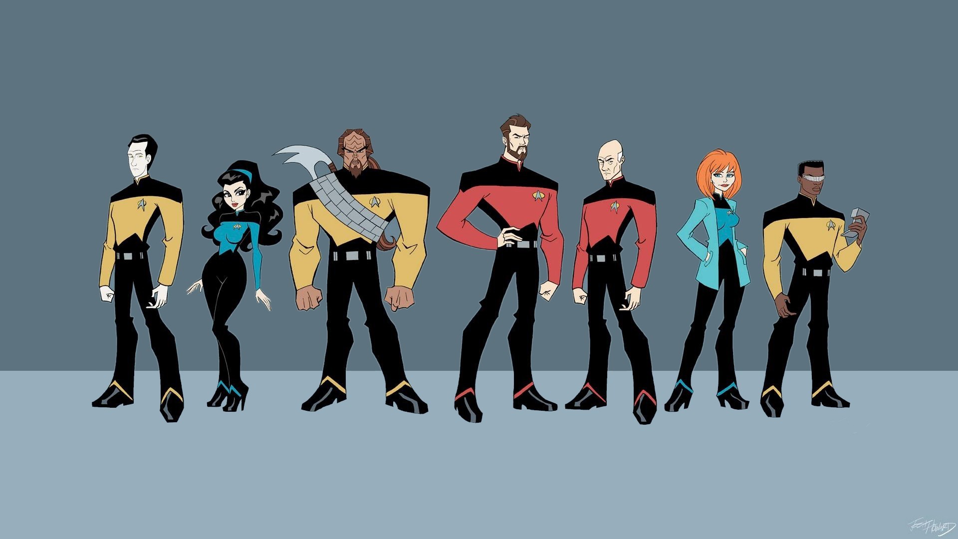 Star Trek, Cartoon Wallpaper
