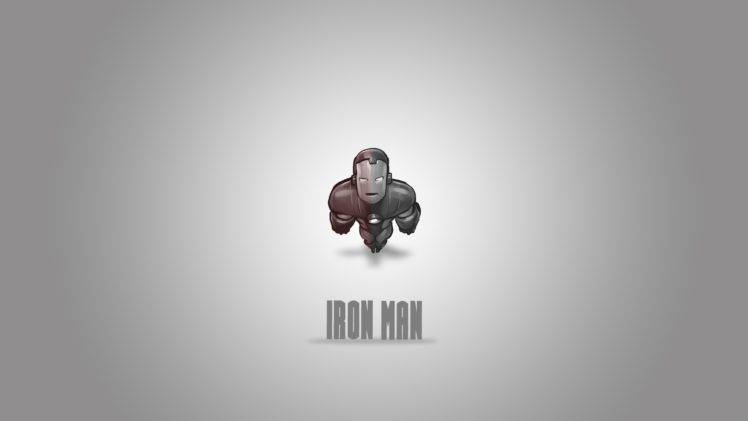 Iron Man, Cartoon, Minimalism, Artwork HD Wallpaper Desktop Background