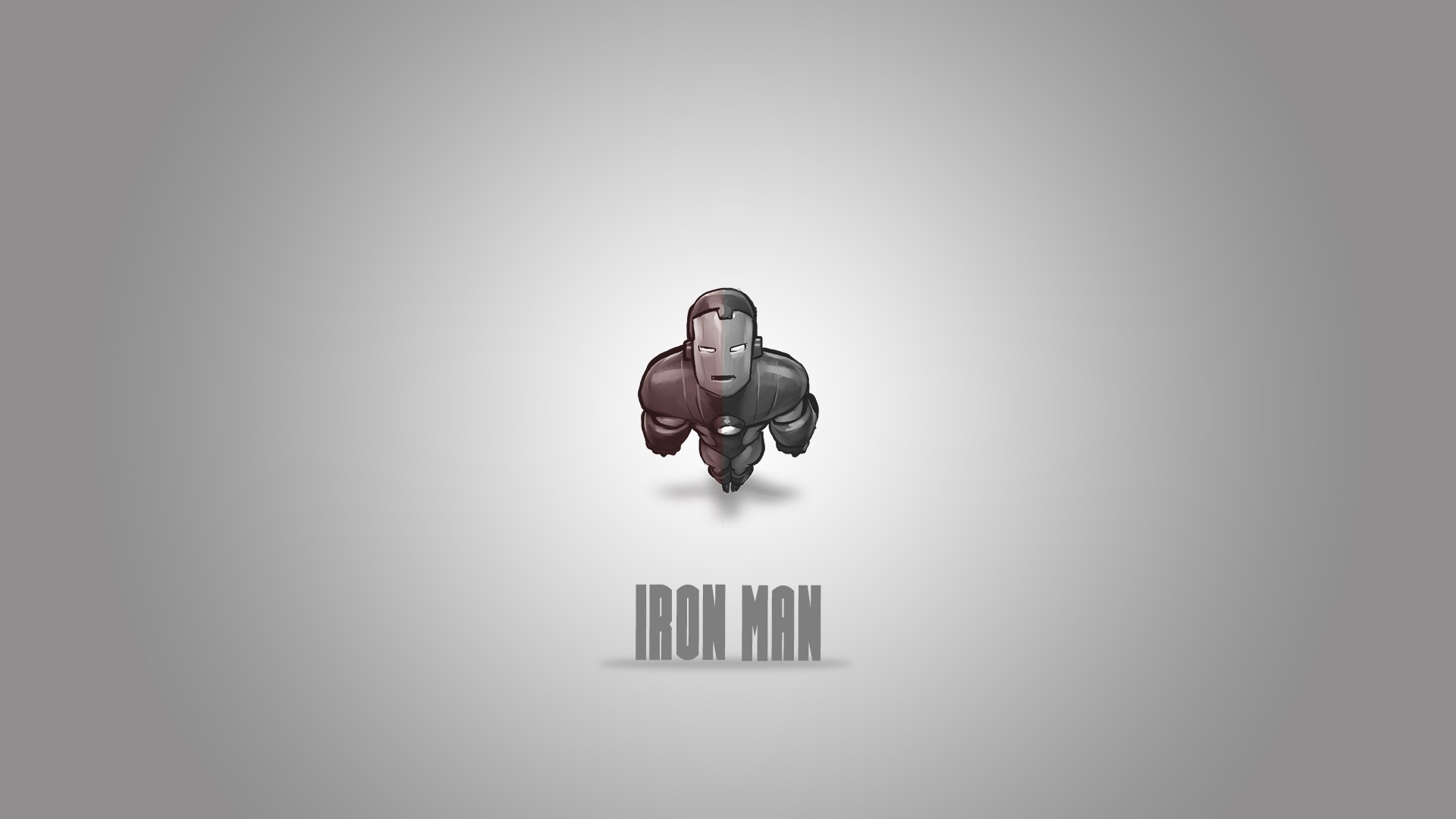 Iron Man, Cartoon, Minimalism, Artwork Wallpaper