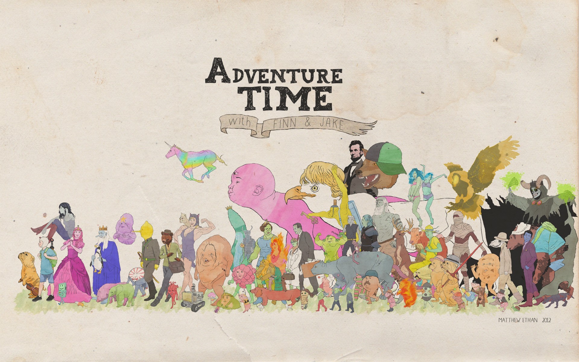 Adventure Time, Cartoon, Jake the Dog, Finn the Human Wallpaper