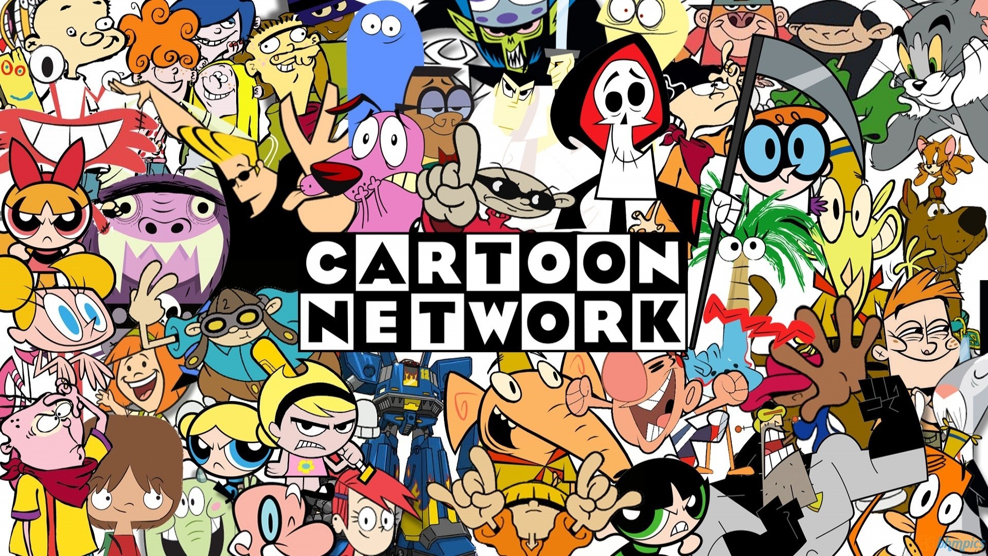 digital art, Movies, Cartoon Network, Courage the Cowardly Dog, Dexters Laboratory, Powerpuff Girls, Scooby Doo, Tom and Jerry, Johnny Bravo Wallpaper