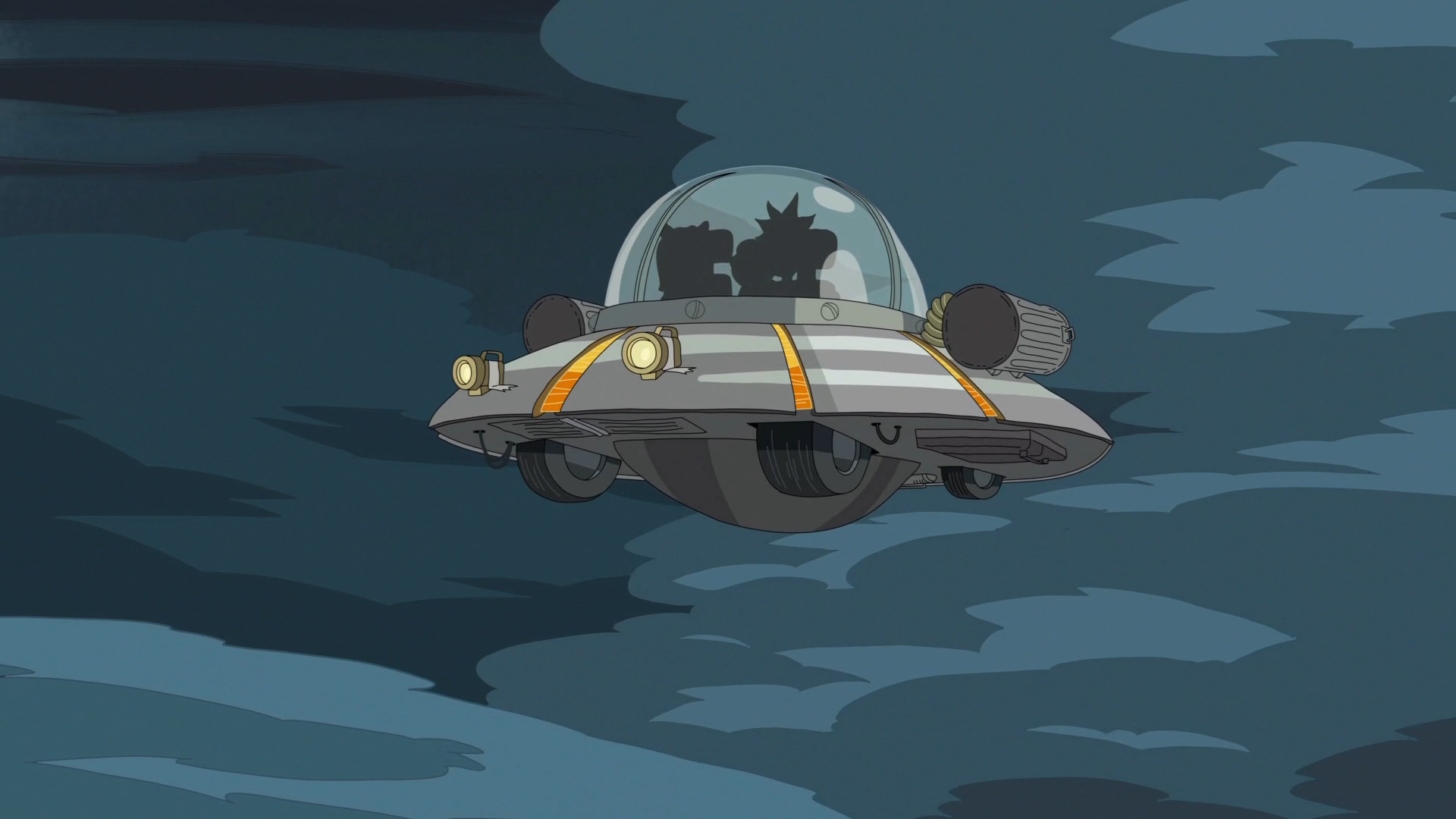 rick and morty spaceship