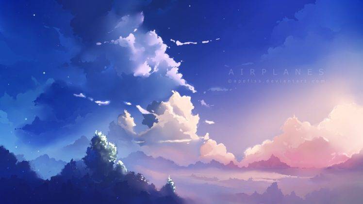 cartoon, Clouds Wallpapers HD / Desktop and Mobile Backgrounds
