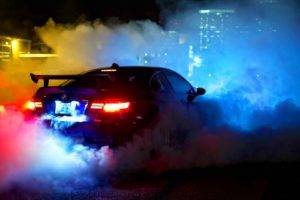 BMW, Smoke, Car