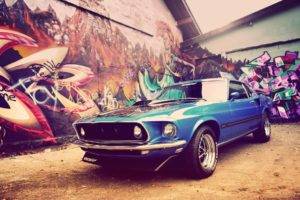 graffiti, Ford Mustang