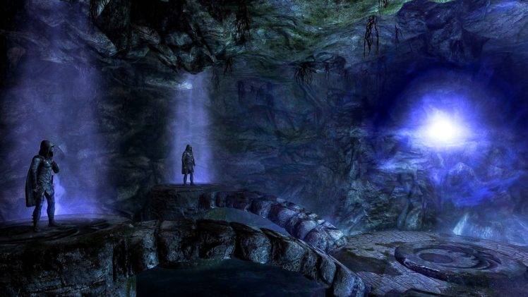 The Elder Scrolls V: Skyrim, Cave, Daedric HD Wallpaper Desktop Background