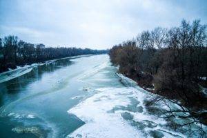 river, Landscape, Frozen river, Ice, Winter, Water