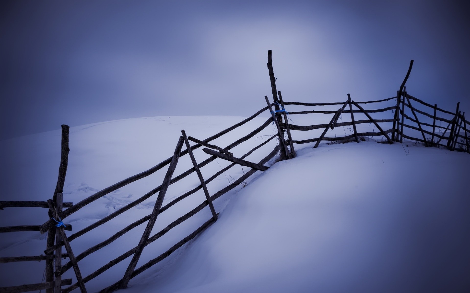 fence, Cold, Snow, Ice, Winter, Landscape Wallpaper