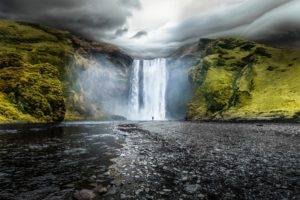 landscape, Nature, Iceland, Waterfall, Skogafoss Waterfalls