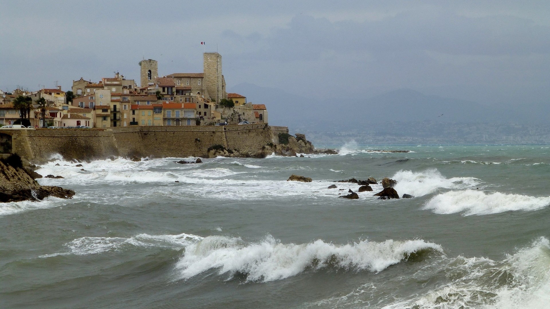 France, Sea, Antibes Wallpaper