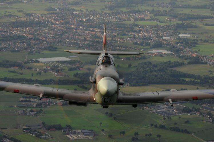 military aircraft, Spitfire, Aircraft, Vehicle, Supermarine Spitfire HD Wallpaper Desktop Background
