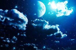 Moon, Sky, Night
