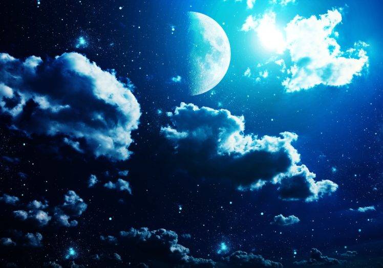 Moon, Sky, Night HD Wallpaper Desktop Background