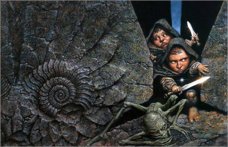 Oscar Chichoni, Gollum, Artwork, The Lord of the Rings, Fantasy art HD Wallpaper Desktop Background