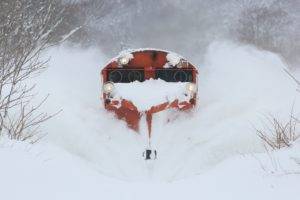 train, Winter, Snow, Ice, Vehicle, Snowplow