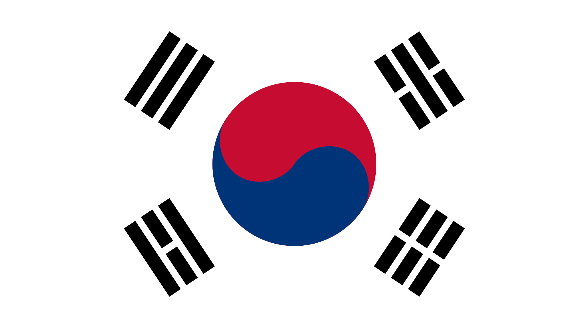 South Korea, Flag Wallpaper