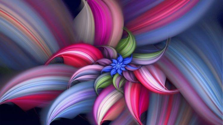 flowers, Digital art HD Wallpaper Desktop Background