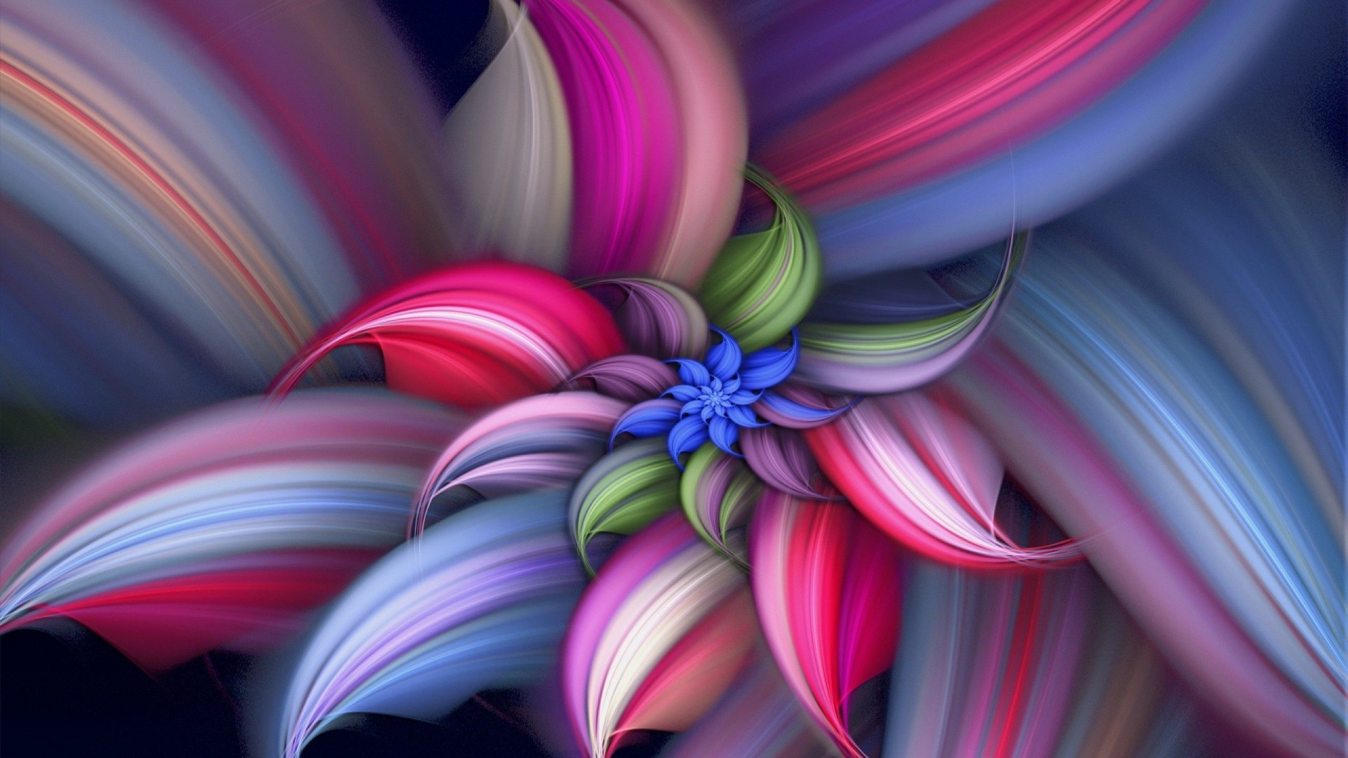 flowers, Digital art Wallpaper